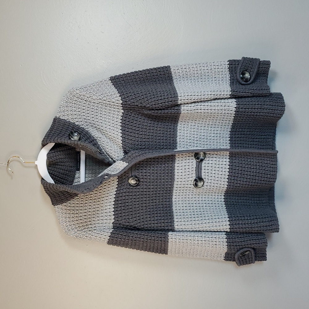 Banana Republic women's wool blend, dbl breasted, striped cardigan